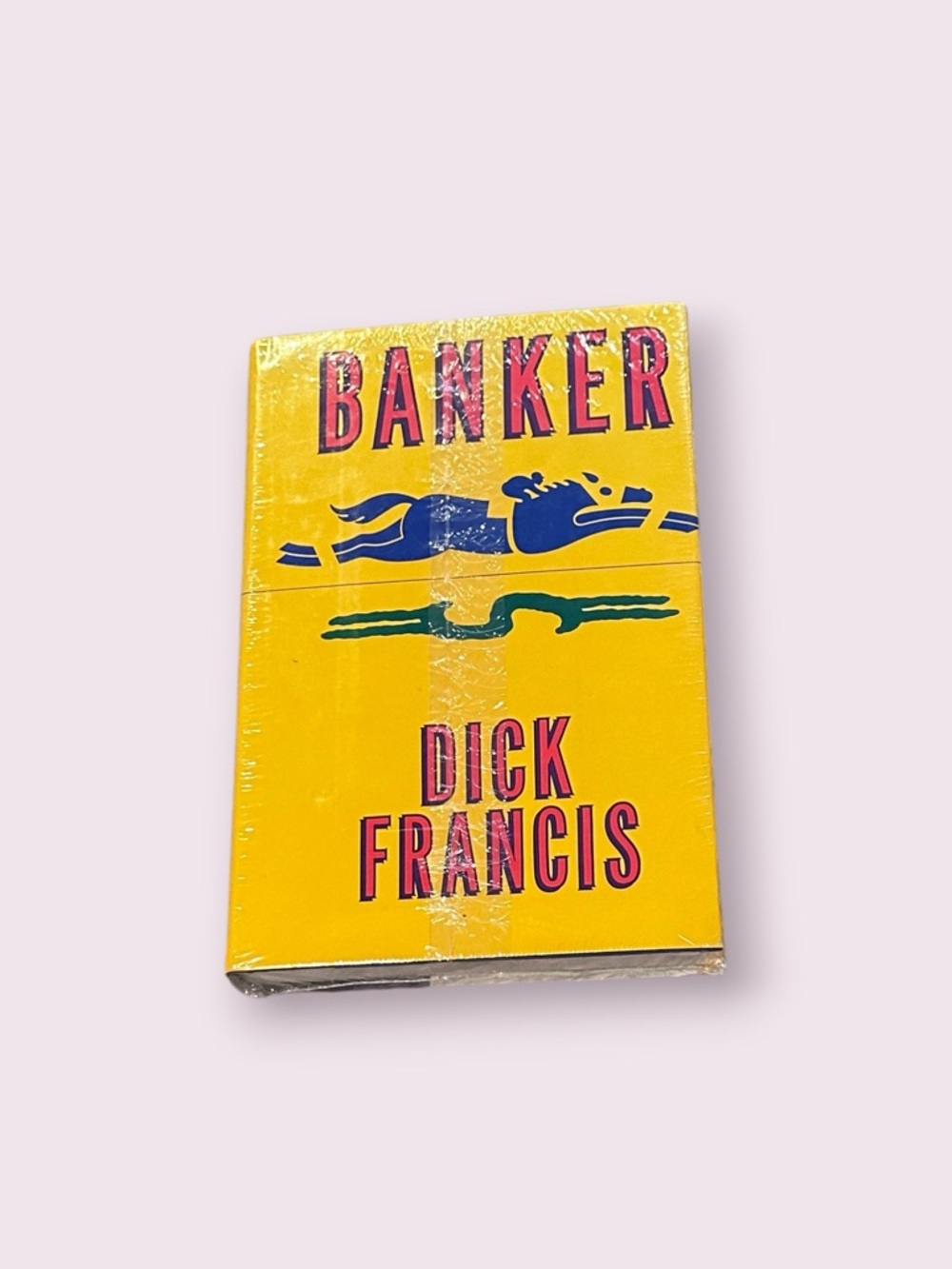 Vintage Sealed Banker by Dick Francis Book Novel - Bright Yellow Hardcover